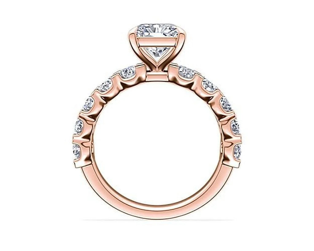 14K Rose Gold Diamond Engagement Ring N5954