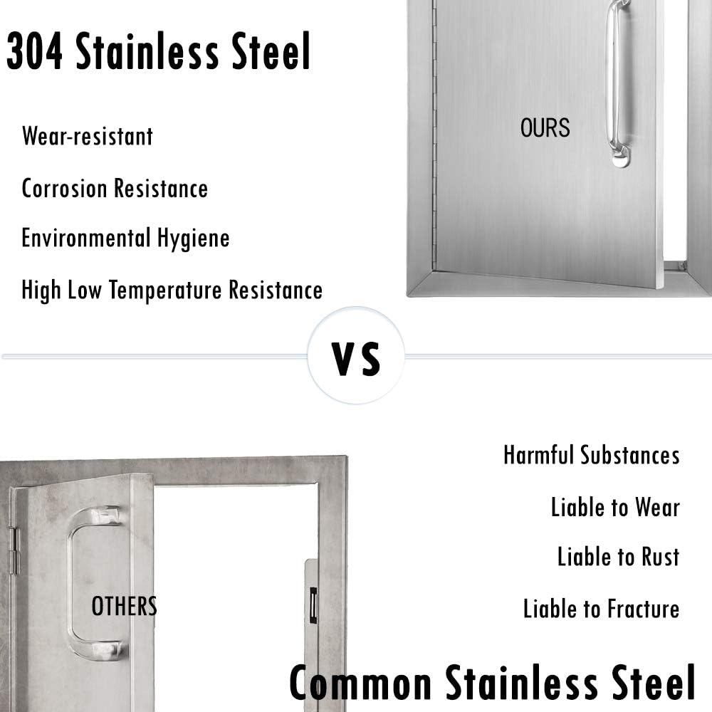 Stainless Steel Outdoor Kitchen Door 17 W X 24 H G573