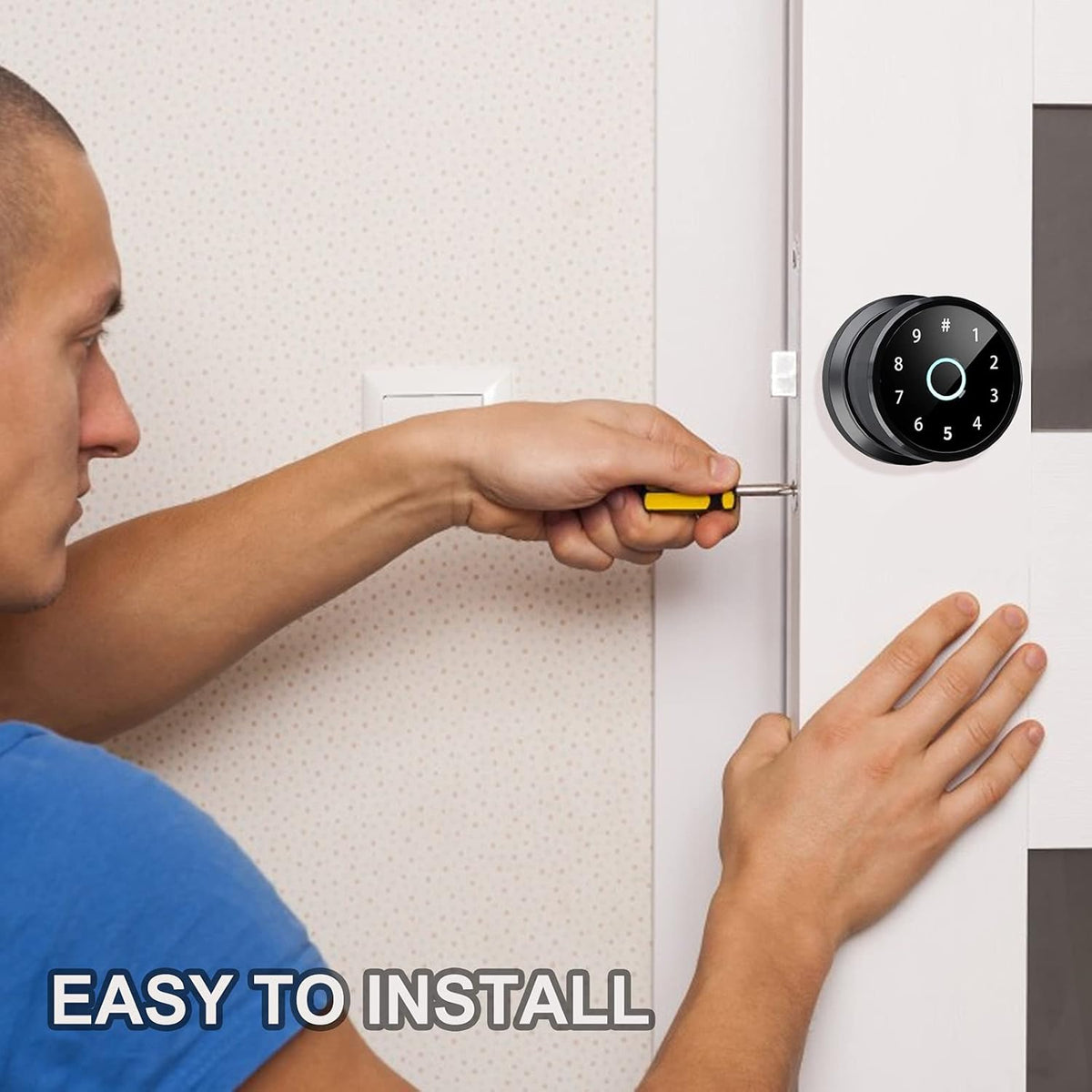 Smart Lock 4-in-1 Keyless Entry Door Lock Pack of 2 H810