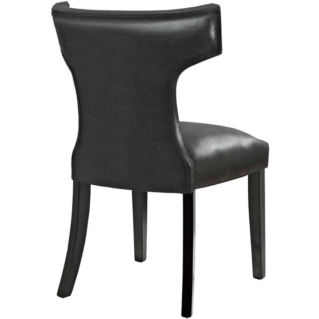 Black Vinyl Dining Chair G73775