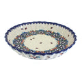 Blue Polish Pottery Pie Plate K9077