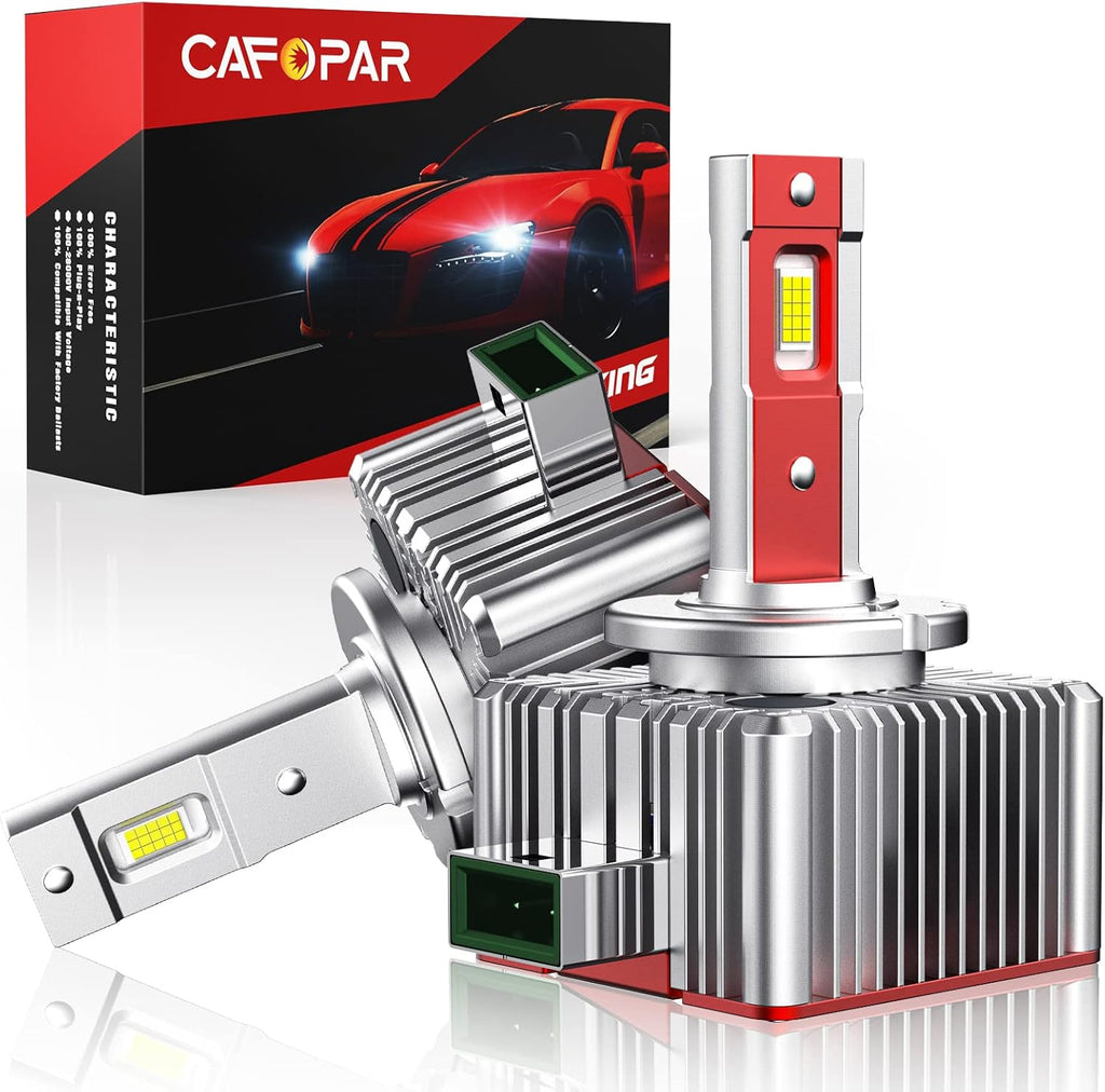 D3S LED Headlight Bulbs 100W 6000K Super White 12000LM Pack of 2 I63802