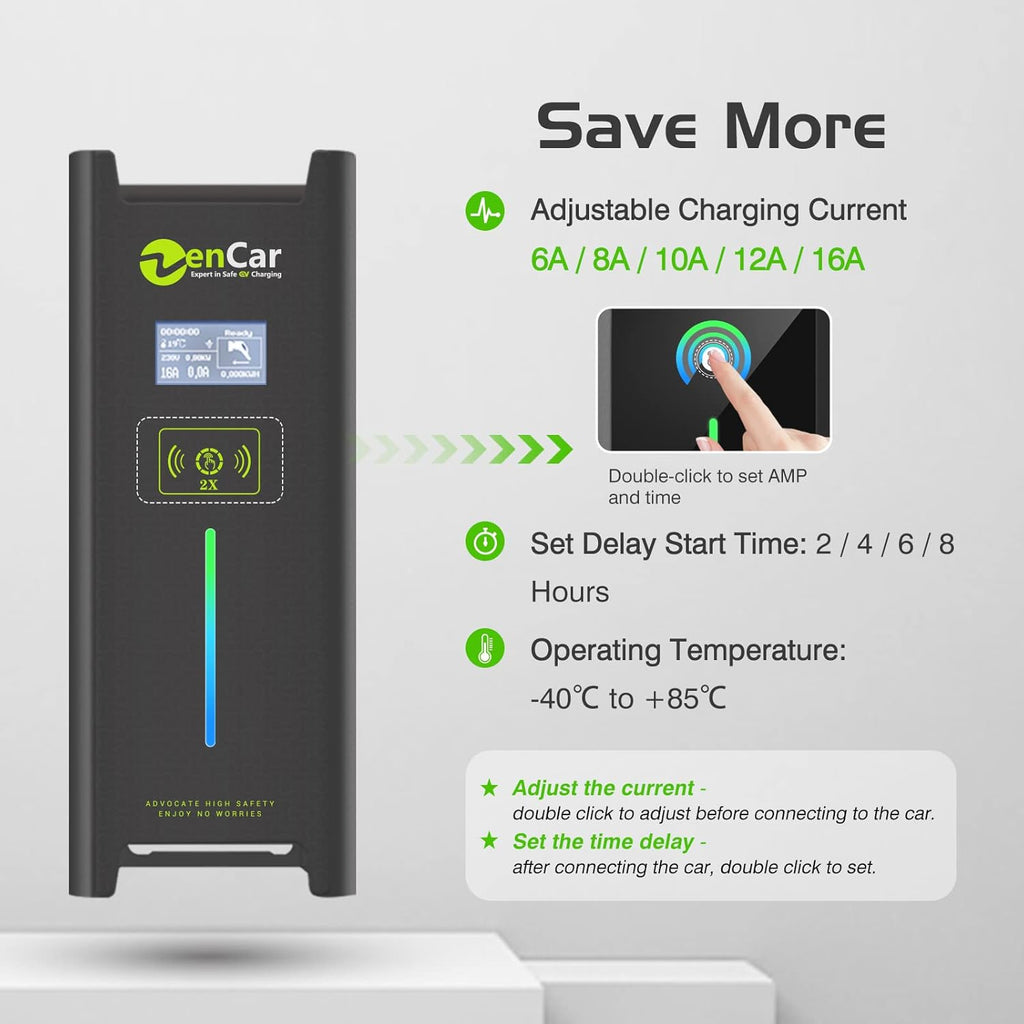 Portable Level 1 EV Charger, 16A, 110V, NEMA 5-15 R511
