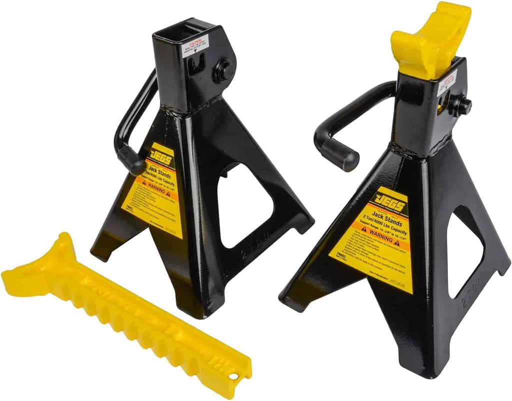 2-Ton Hydraulic Floor Jack and Jack Stands with Steel Frames W1023