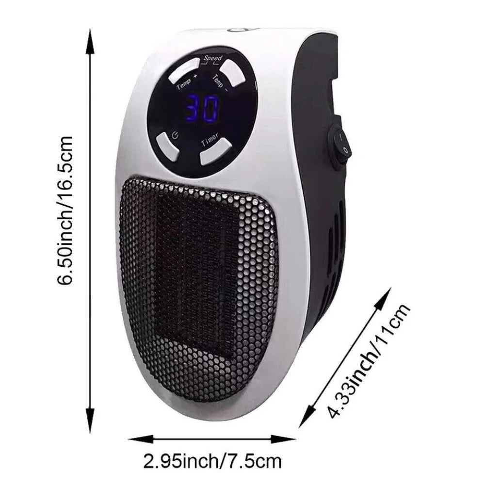 Portable Mini Electric Wall Heater with Timer E926982