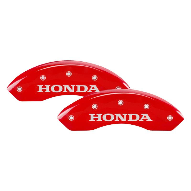 Caliper Covers Red Powder Coat Finish Silver T478279