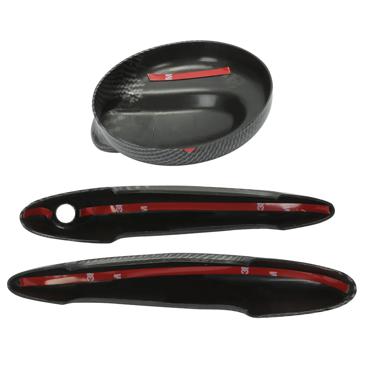 Carbon Effect Gas Tank Cap and Door Handle Covers for MINI Cooper S Q63196