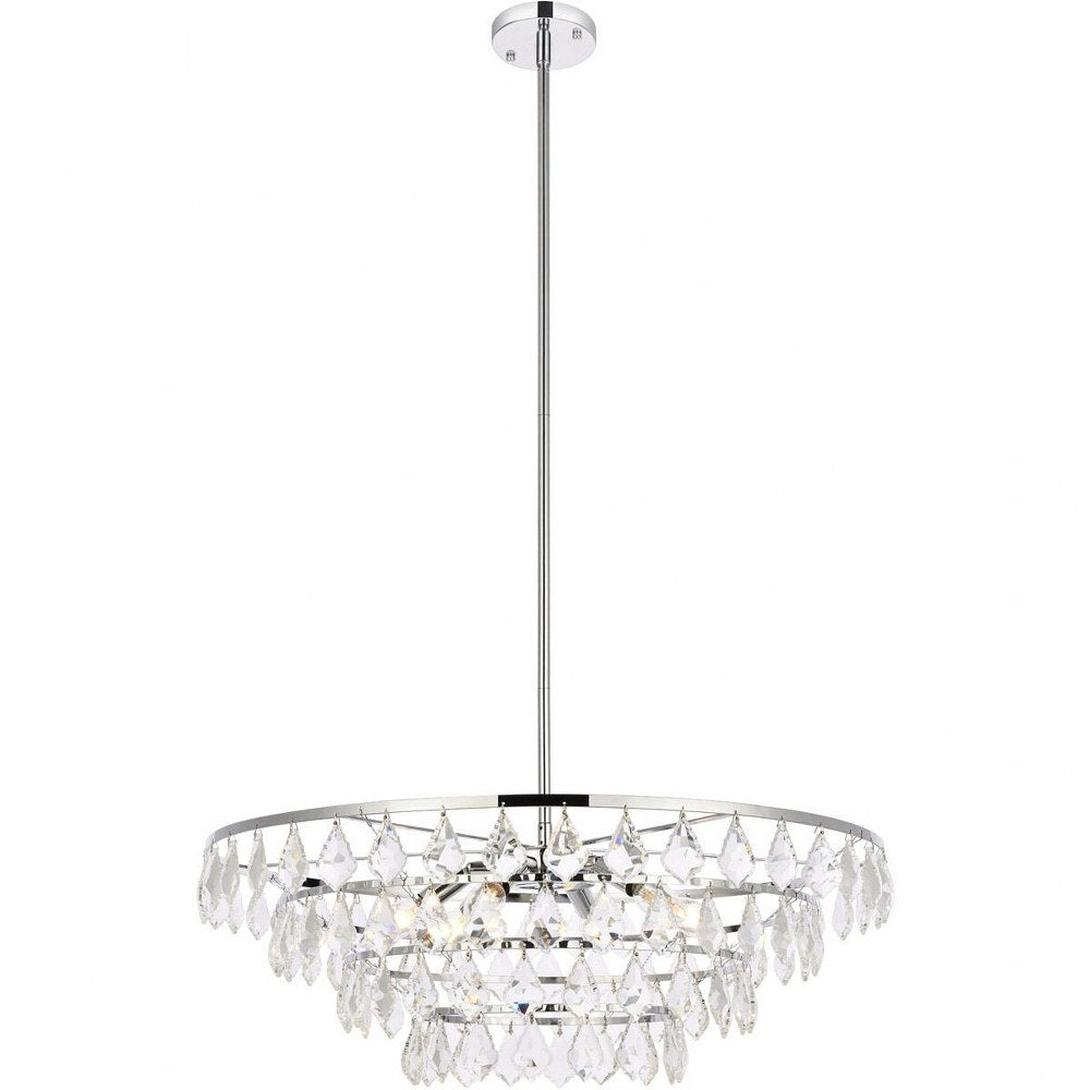 Chrome Finish 6 Light Pendant Q61098