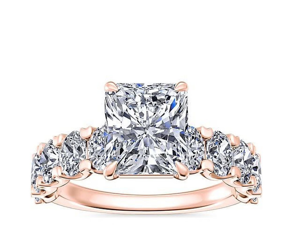 14K Rose Gold Diamond Engagement Ring N5954