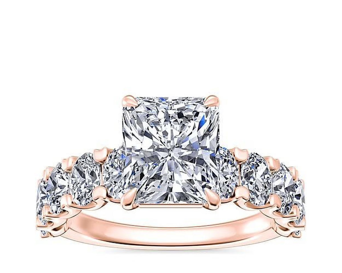 14K Rose Gold Diamond Engagement Ring N5954