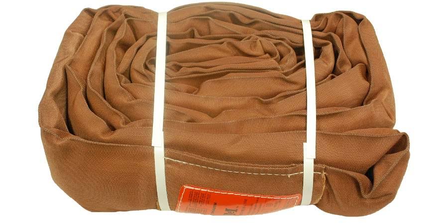 18' Lift Sling Polyester Endless Round Sling Brown 54000 lbs Vertical V4261