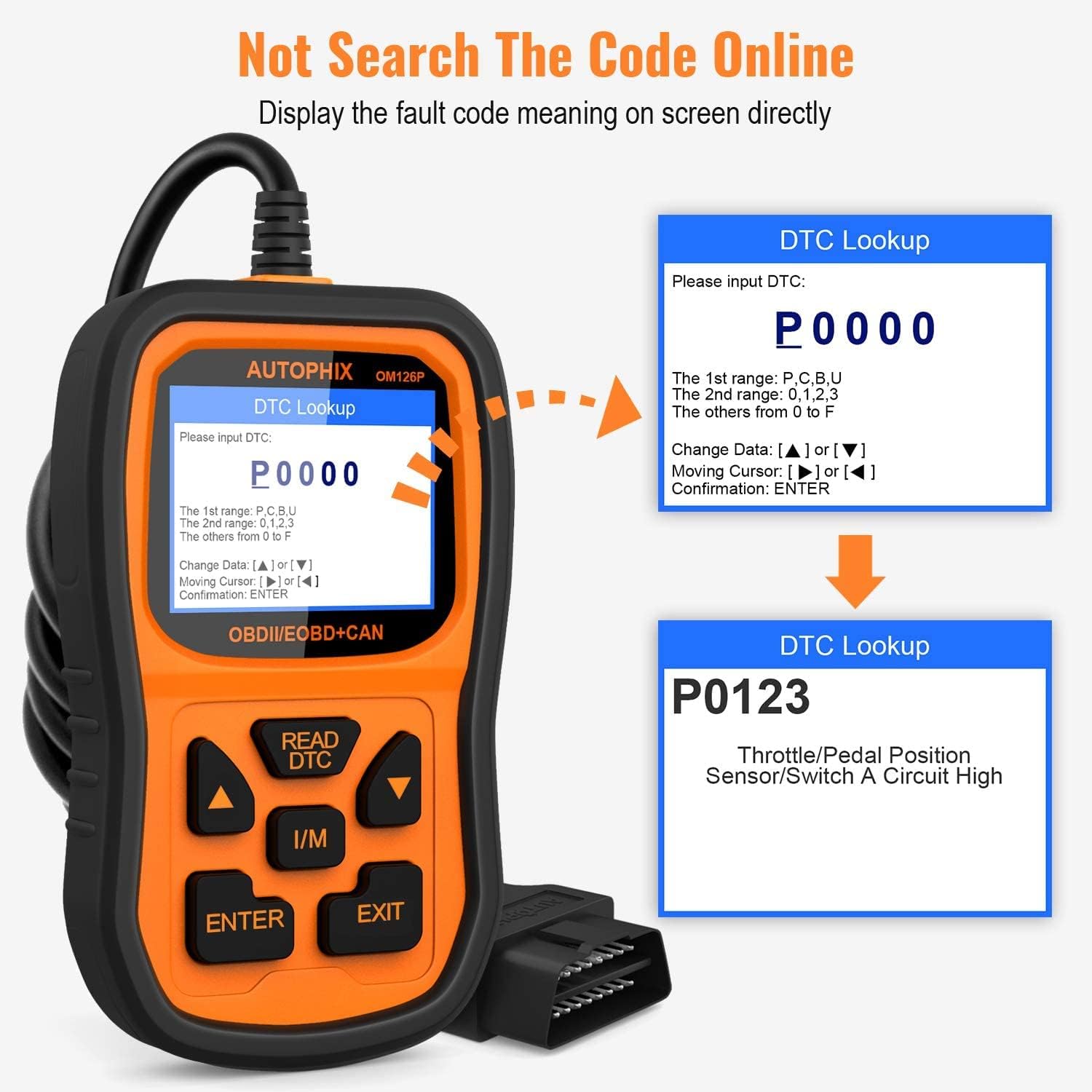 OBD2 Scanner Code Reader for All OBDII Car After 1996, Pack of 2 W6951