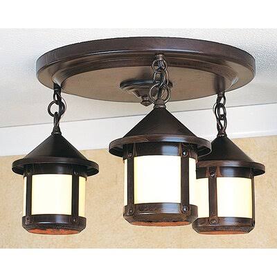 Satin Black Semi Flush Mount Light J411989