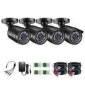 4pk 1080p TVI Security Cameras Outdoor 80ft Night Vision CCTV Kit F3489