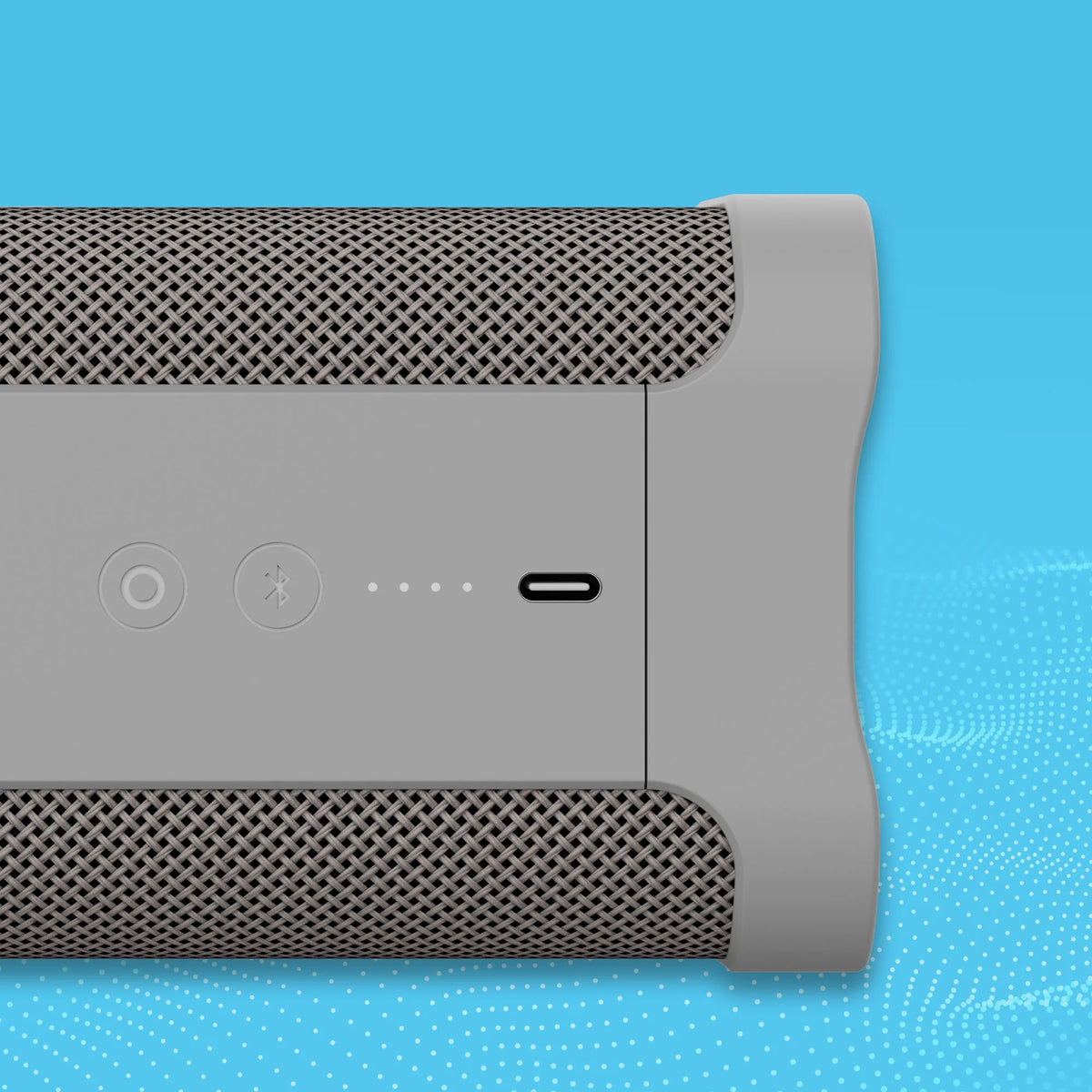 Compact Tough Wireless Speaker, Light Grey C7717