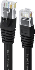 Cat 6 Ethernet Cable 20 ft (10-Pack) Black J59458