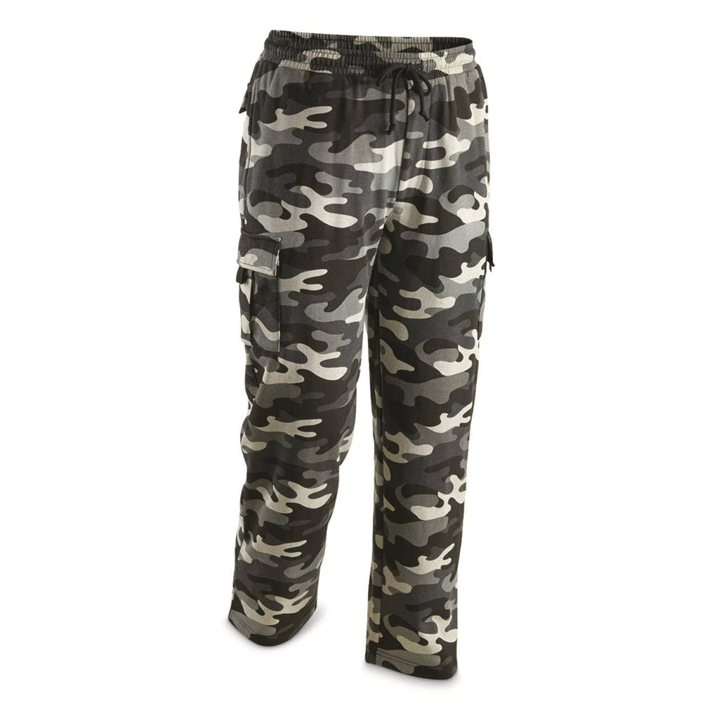 Gray Camo Cargo Sweatpants O170