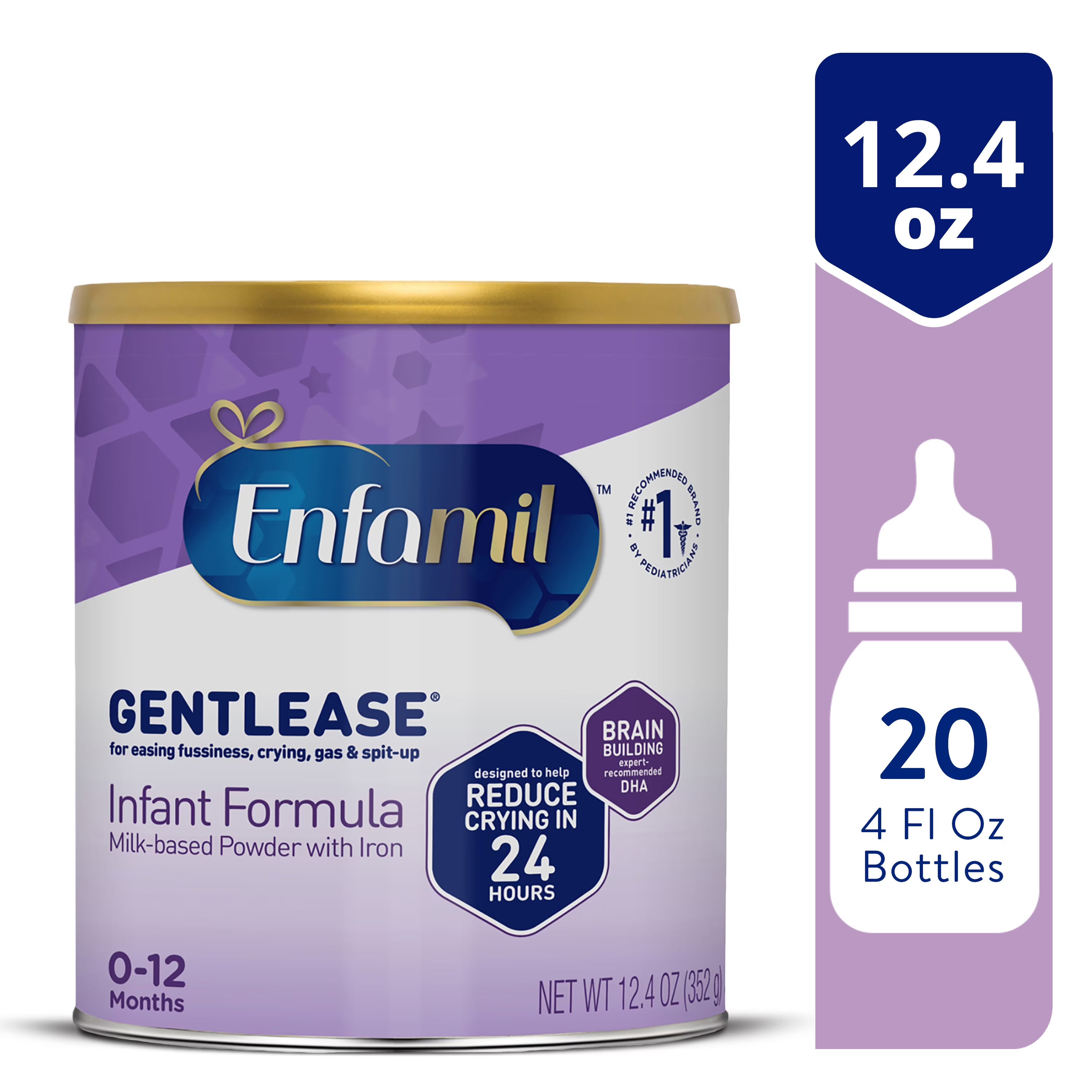 Enfamil Gentlease Baby Formula Powder Can, 12.4 Oz X905