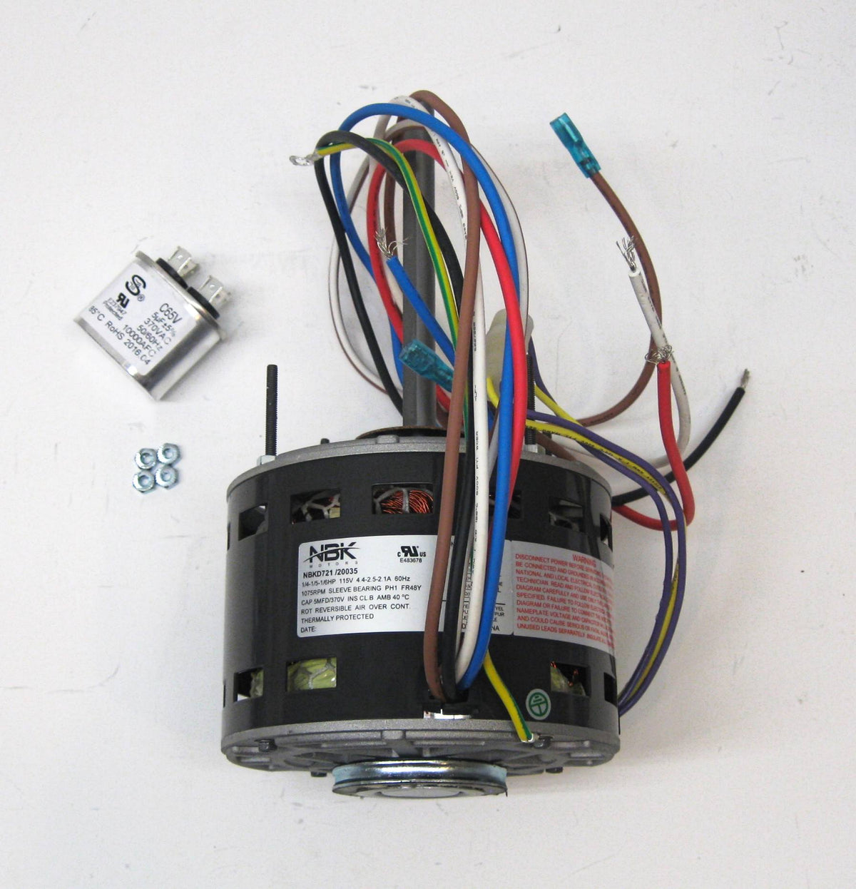 1/4 HP 1075 RPM 115 Volts 3 Speed Direct Drive Blower Motor Z1271