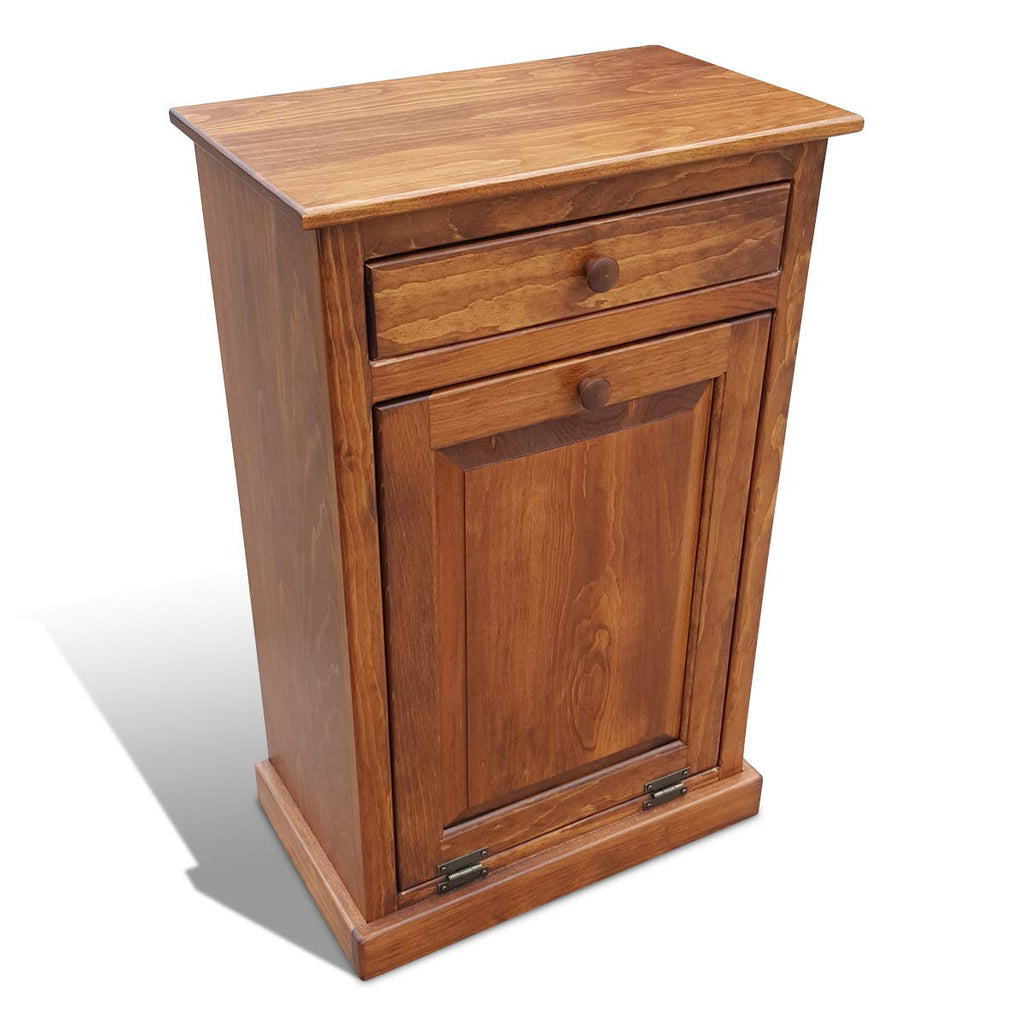 Wooden Pull Out Trash Can Cabinet R216133