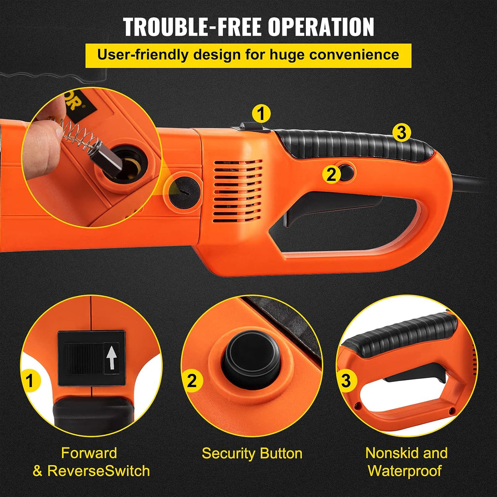2300W Electric Pipe Threader with 4 Dies 1/2-1 1/4 & Carrying Case U680