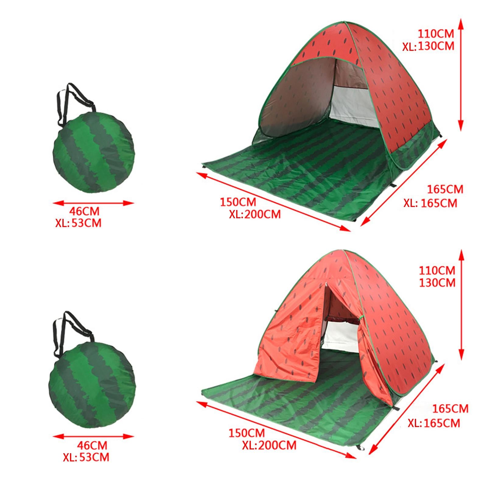 Beach Sun Protection Camping Tent with 6 Tent Stakes E982