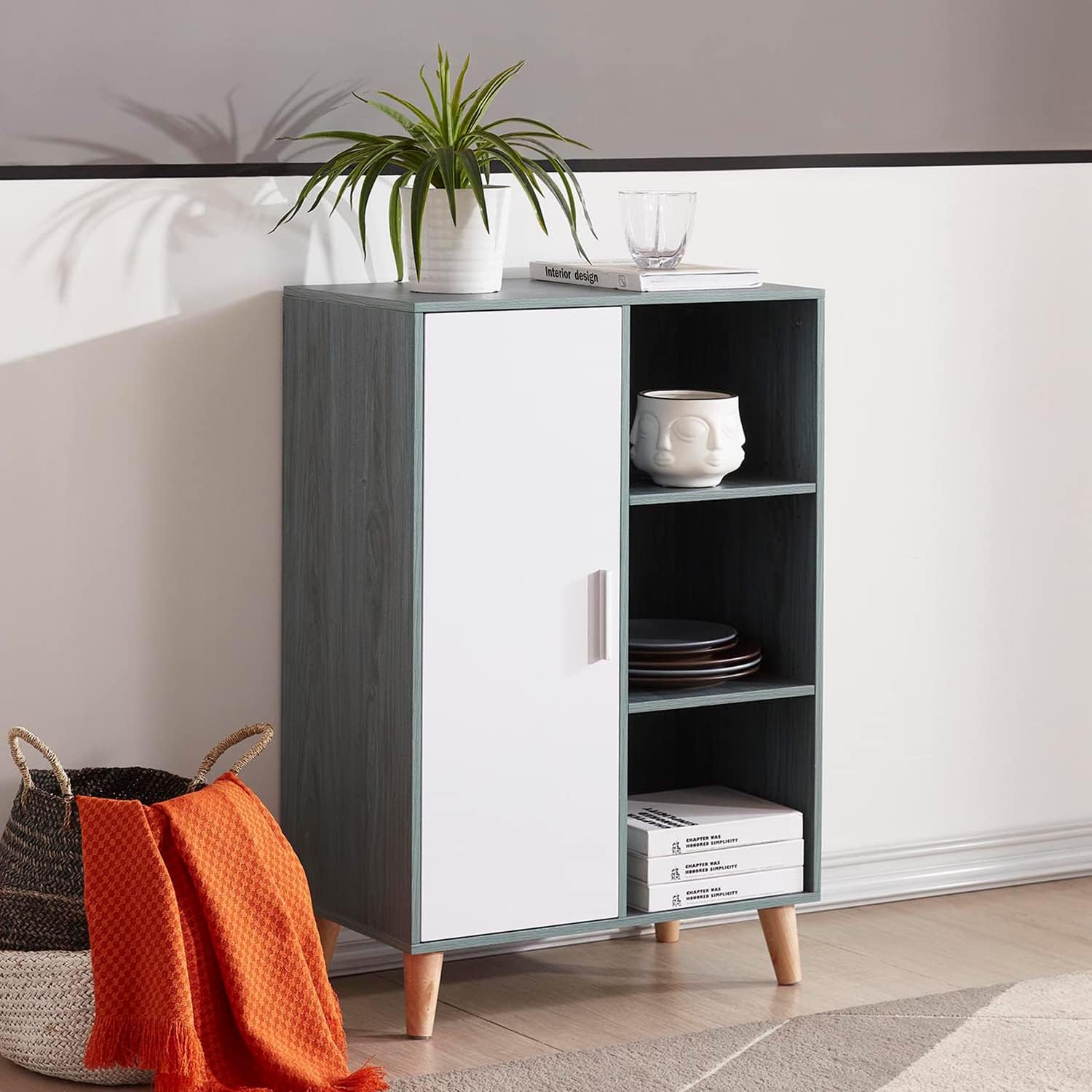 Brown Accent Cabinet Pack of 2 L59780