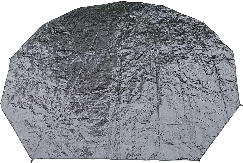 Black Waterproof Groundsheet Tarp for Camping O64698