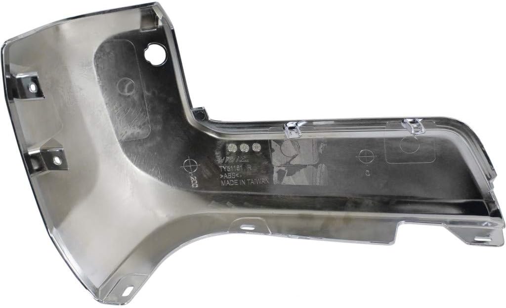 Chrome Plastic Rear Bumper End Cap Pair for Toyota Tacoma 2016-2020 H29940