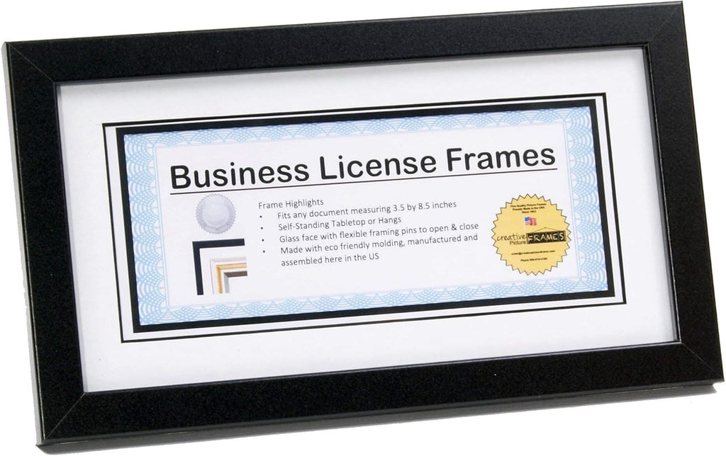 Black Business License Certificate Frames C87419