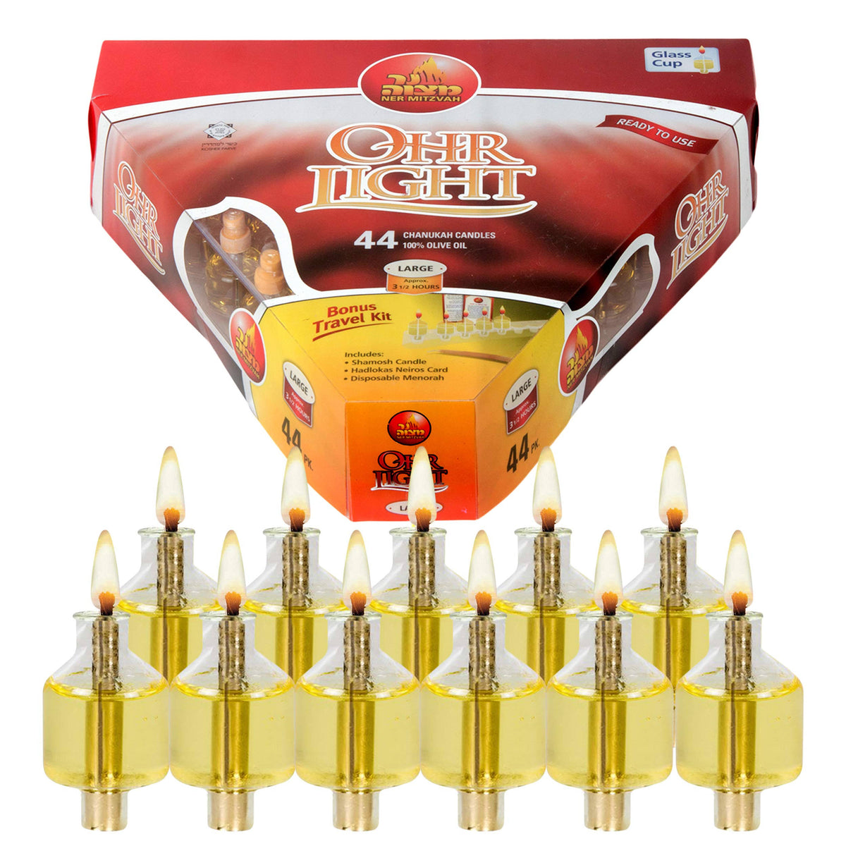 44 per Pk. Pre-Filled Oil Candles E162
