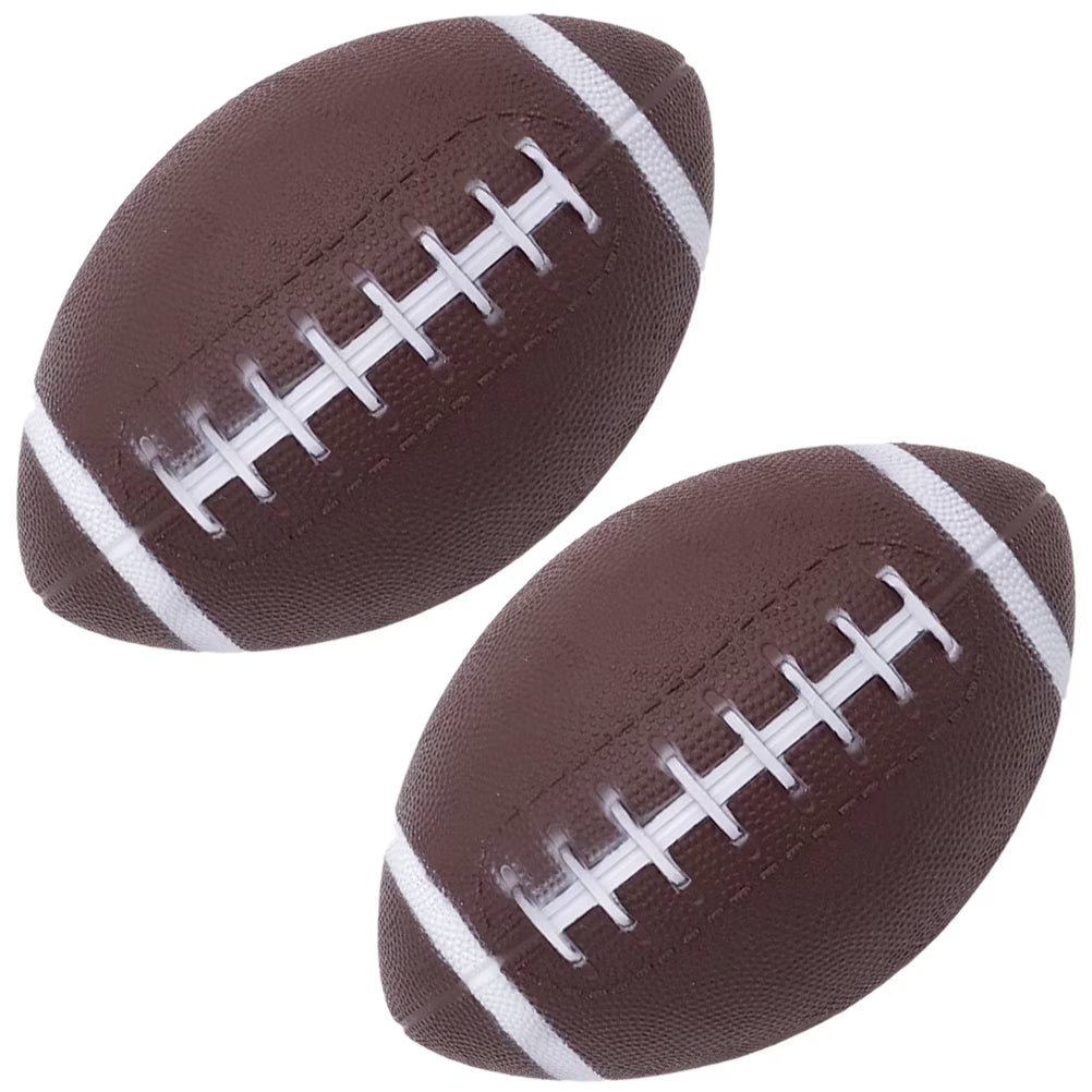 2 Pcs Inflatable Football Bouncy Rugby Race Outdoor Play T599