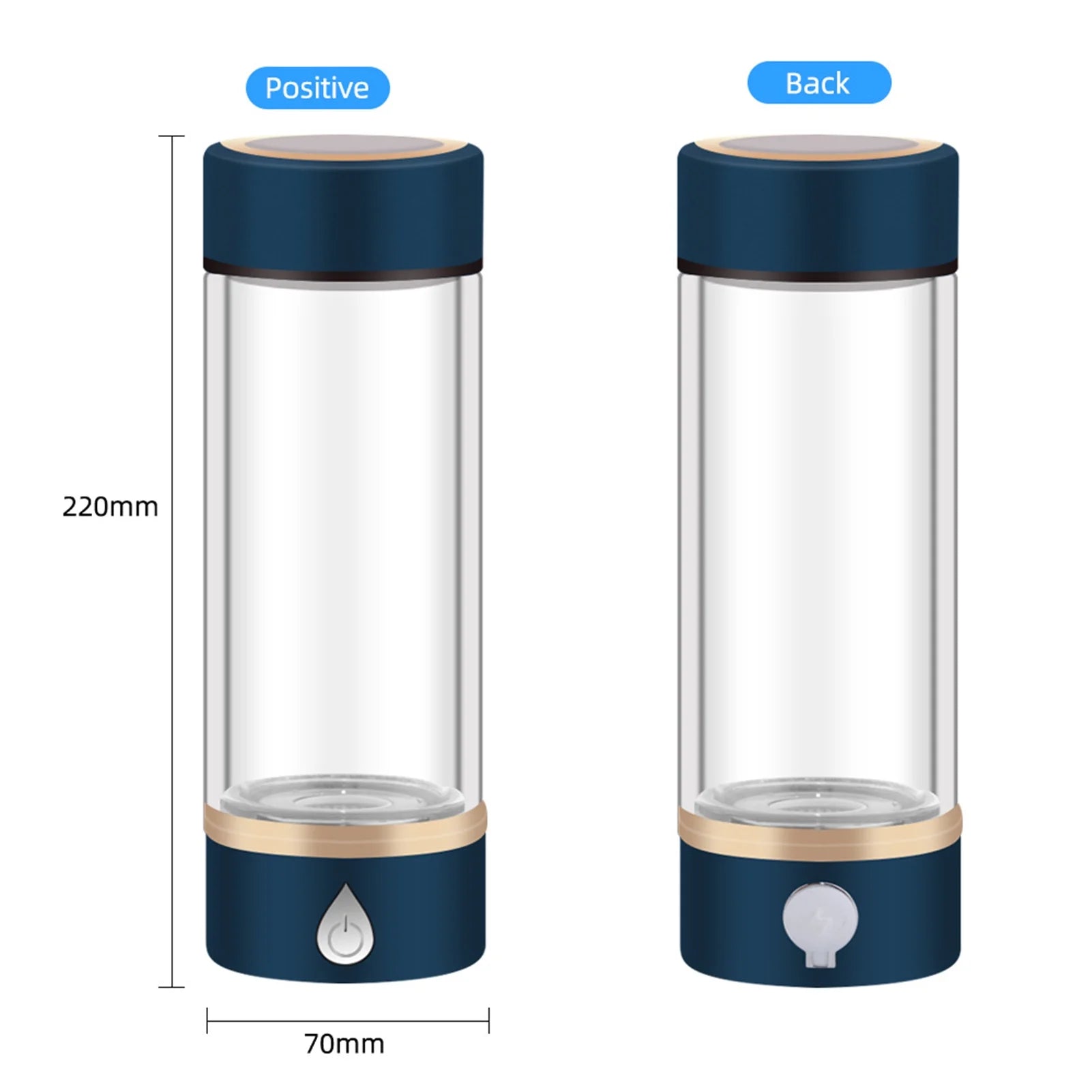 USB Rechargeable Hydrogen Rich Water Generator Bottle D775