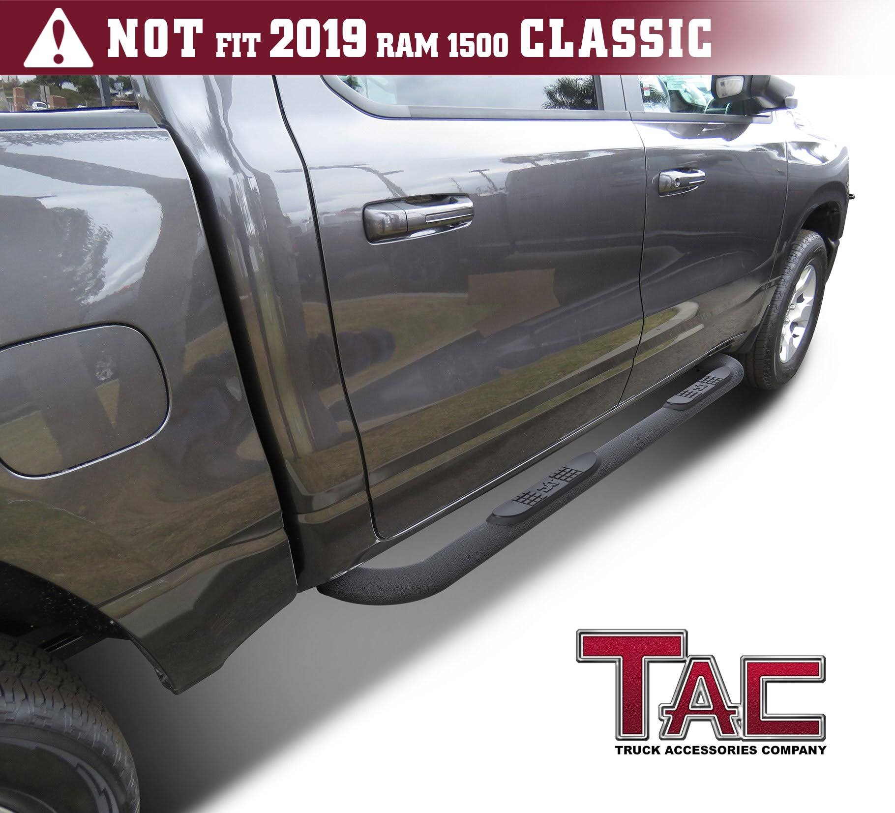 Black 3x22 Side Steps Truck Running Boards X27982