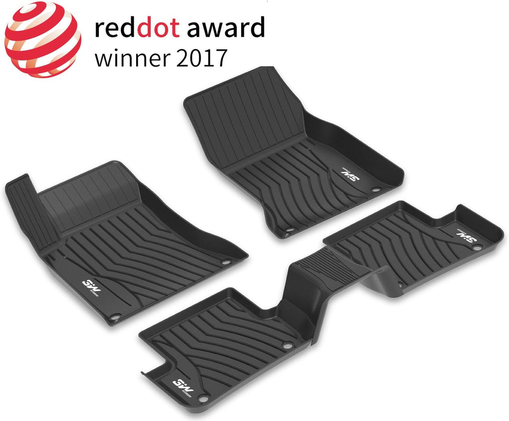 Black Pack of 2 Trunk Mat for Benz GLC J4884