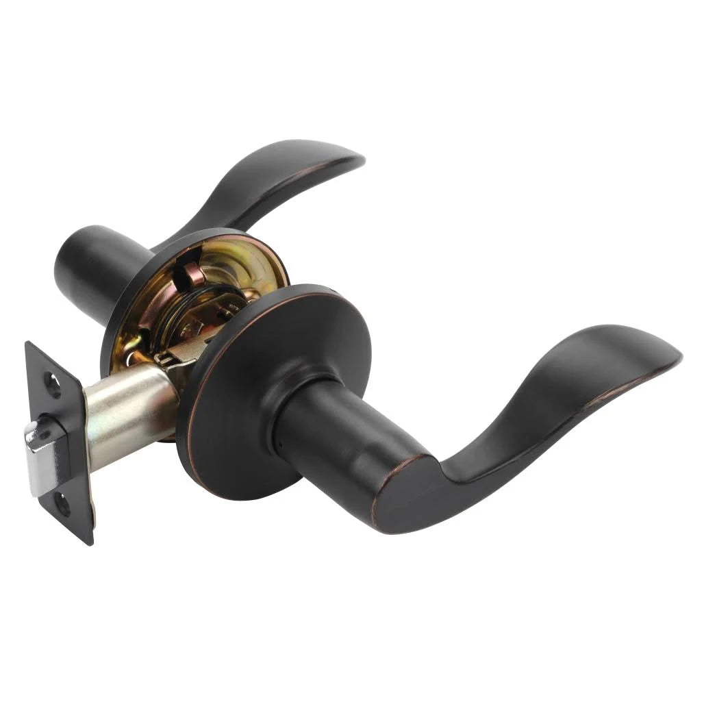 Aged Oil Rubbed Bronze Lever Passage Set, 3 Pack E3275