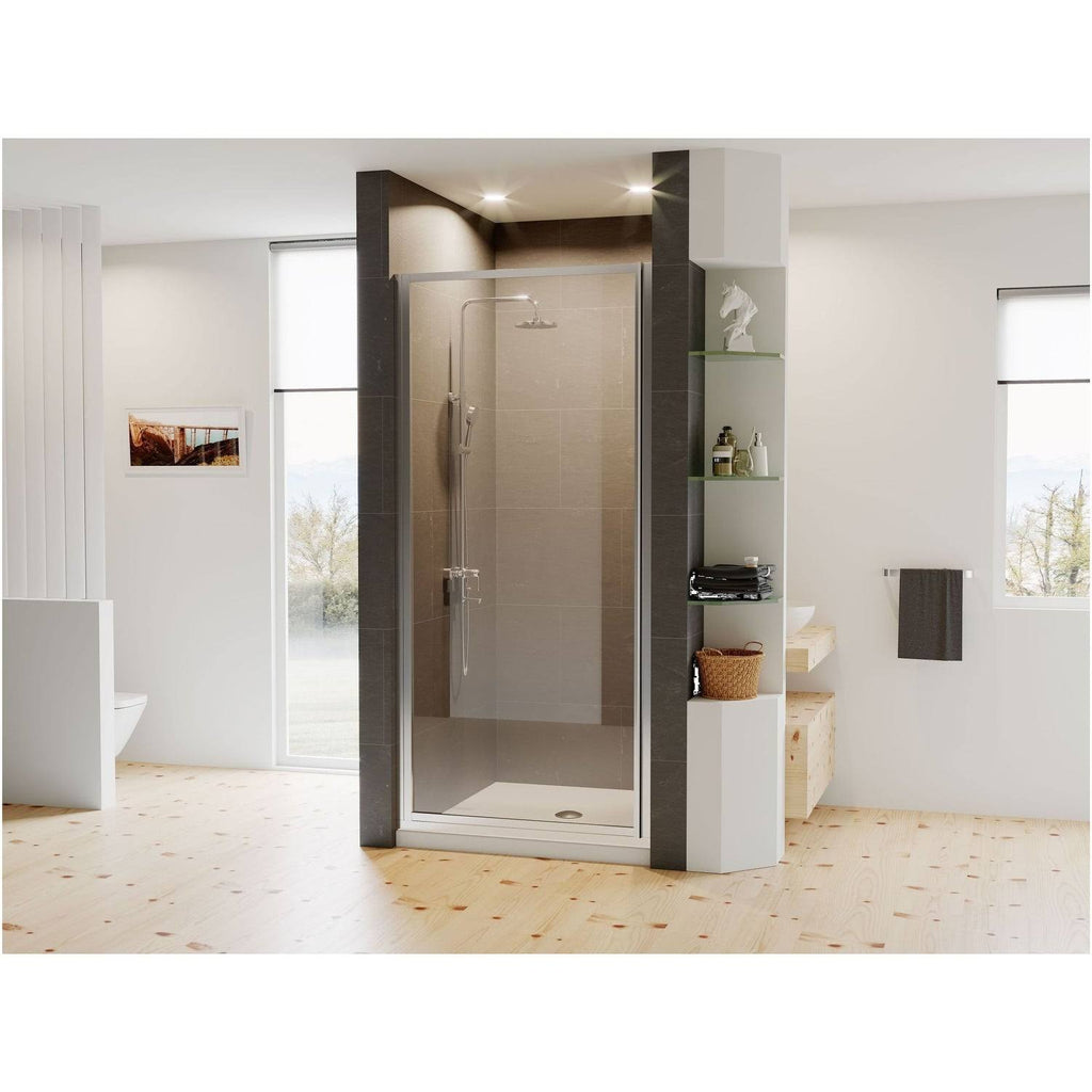 30x22 x 68x22 Framed Hinge Shower Door Chrome Z20481