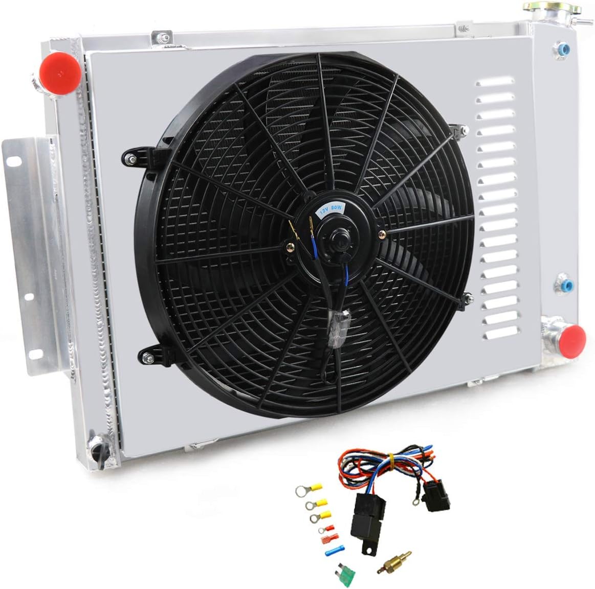 4 Row Core Aluminum Radiator with 16 inch Fan H6181