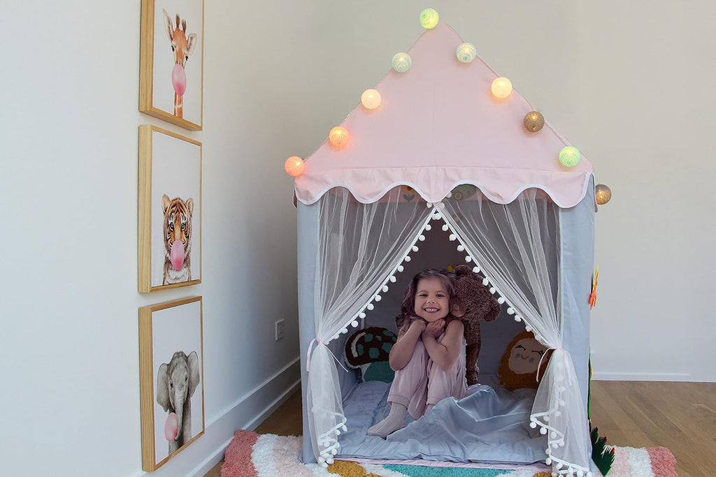 Kids Teepee Indoor Play Tent with Padded Mat M536