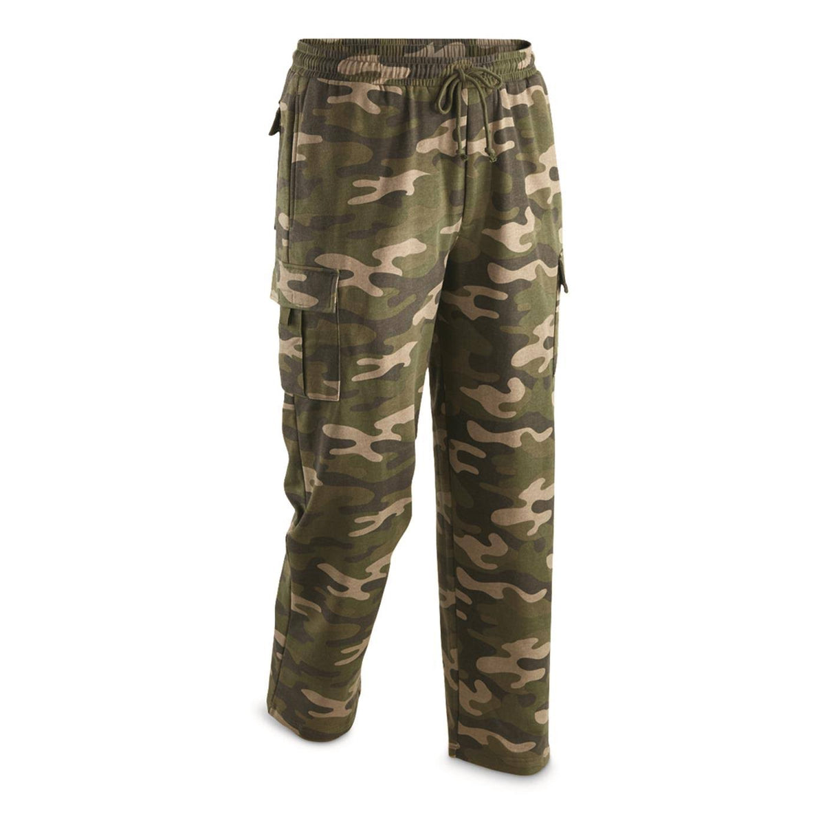Gray Camo Cargo Sweatpants O170