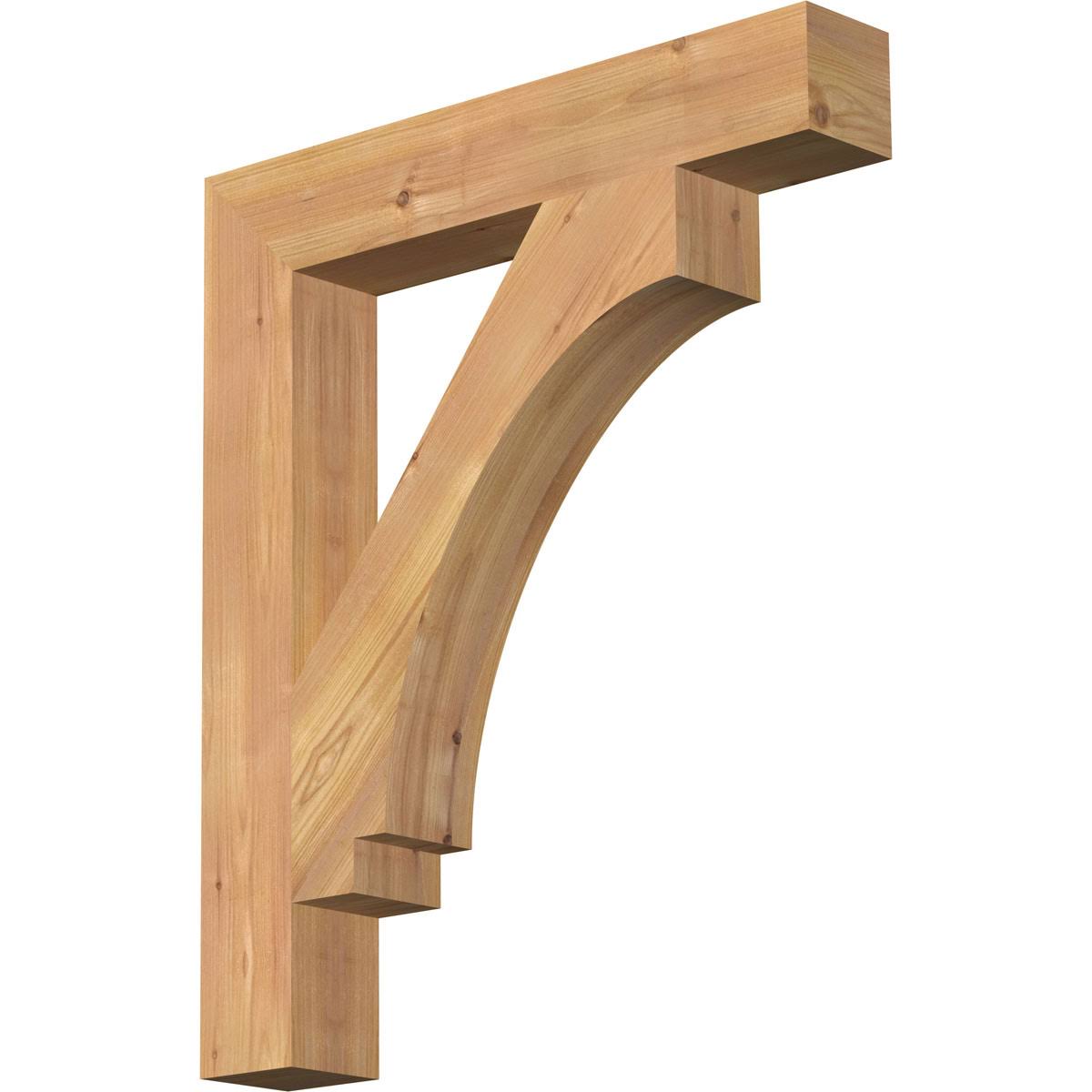 Western Red Cedar Imperial Block Smooth Bracket Y218732
