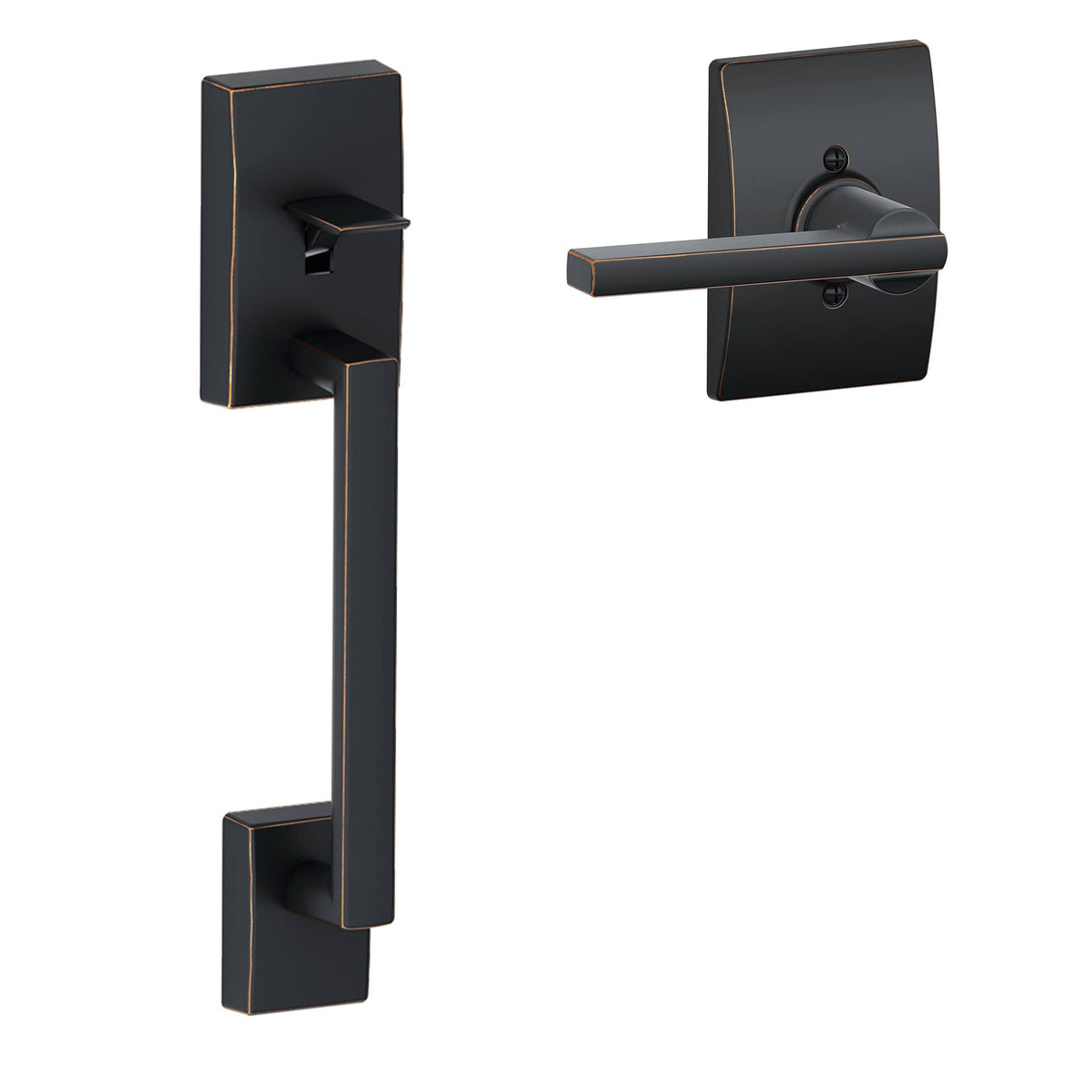 Aged Bronze Lower Half Handleset P7491