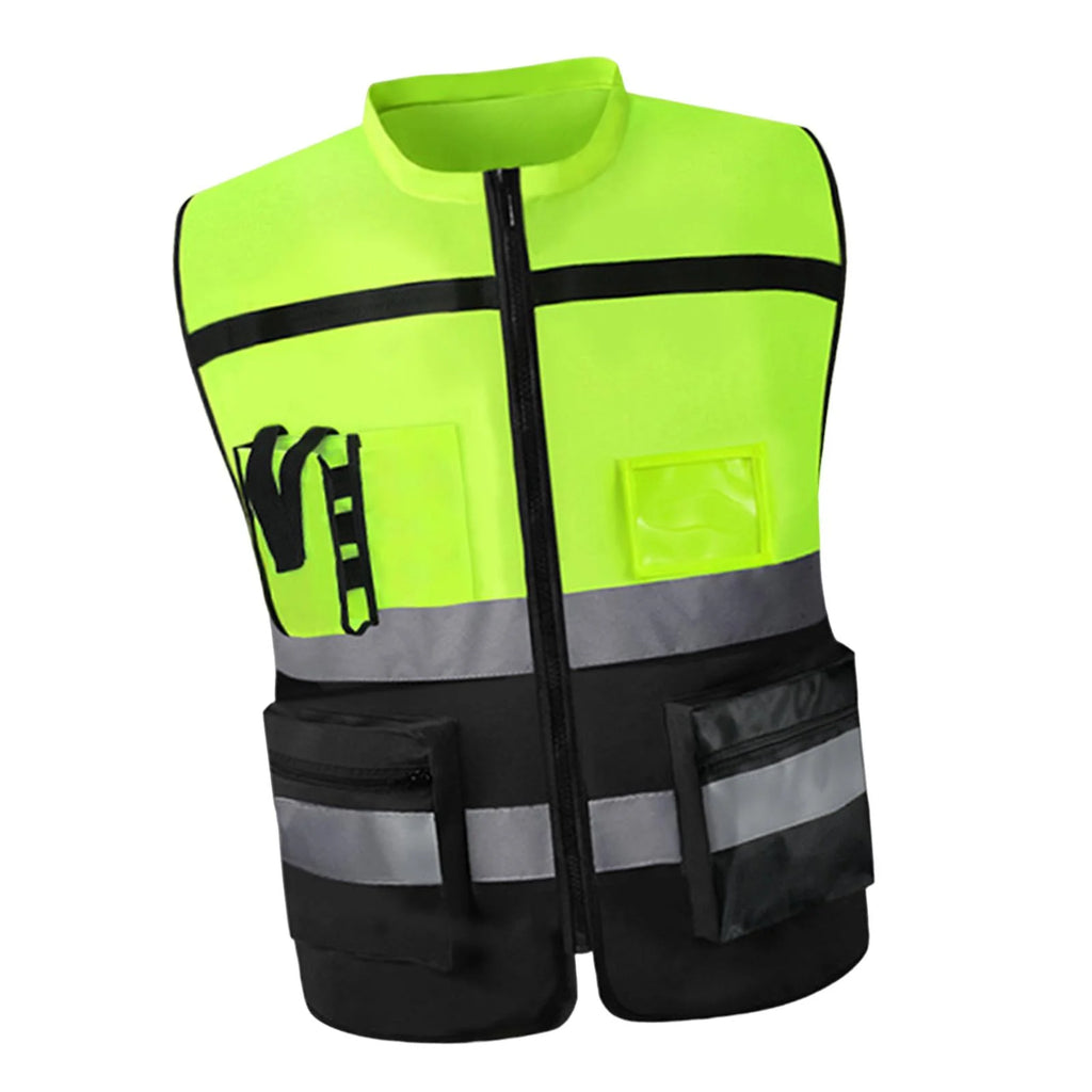 High Visibility Yellow Reflective Safety Vest A442