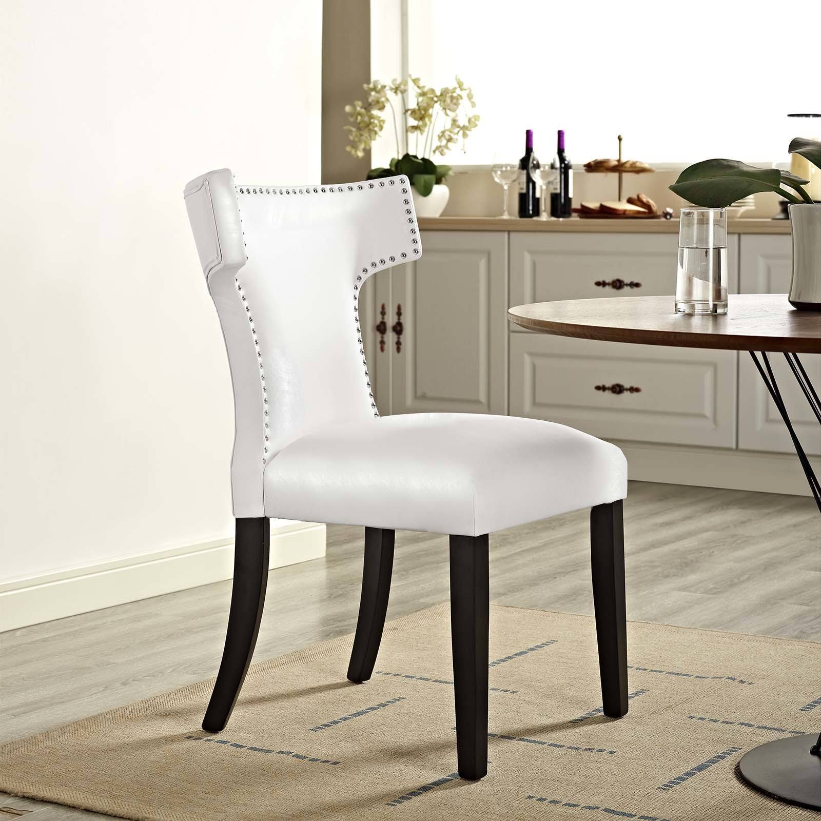 Black Vinyl Dining Chair G73775