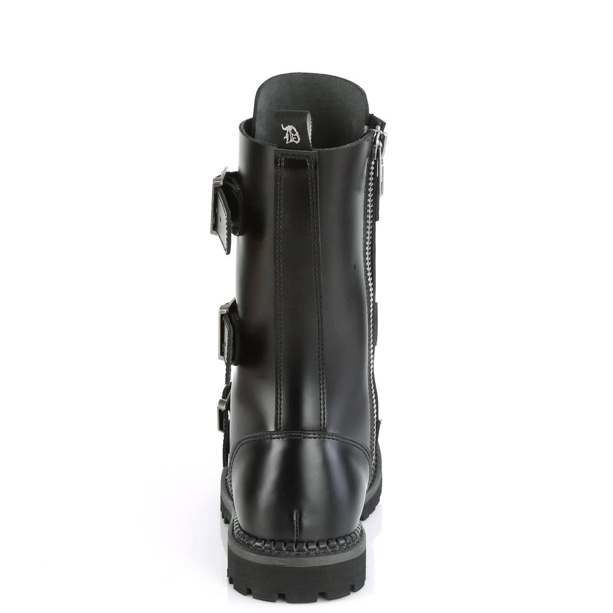 Black Leather Boots Y981