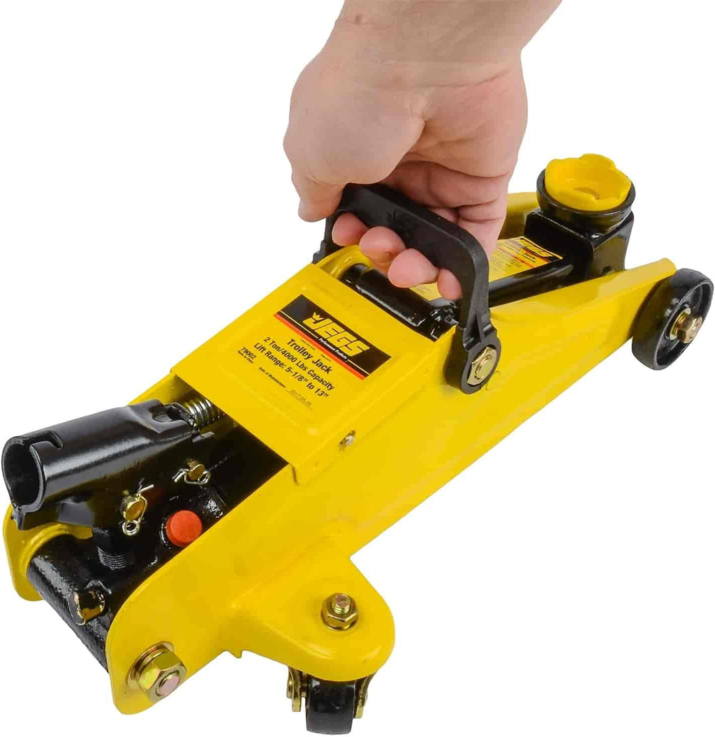 2-Ton Hydraulic Floor Jack and Jack Stands with Steel Frames W1023