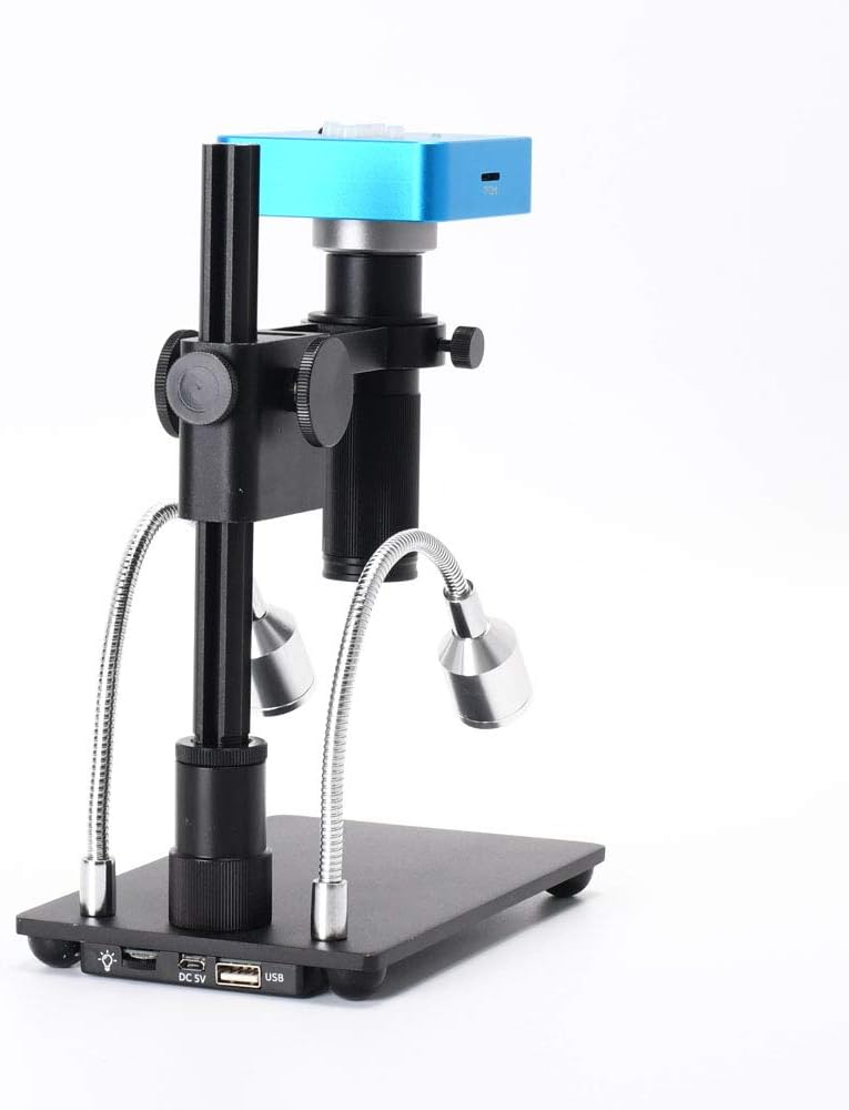 34MP 2K 1080P 60FPS Full HD HDMI USB Digital Video Microscope Camera with 150X Zoom C-Mount Lens and Adjustable Illumination R99425