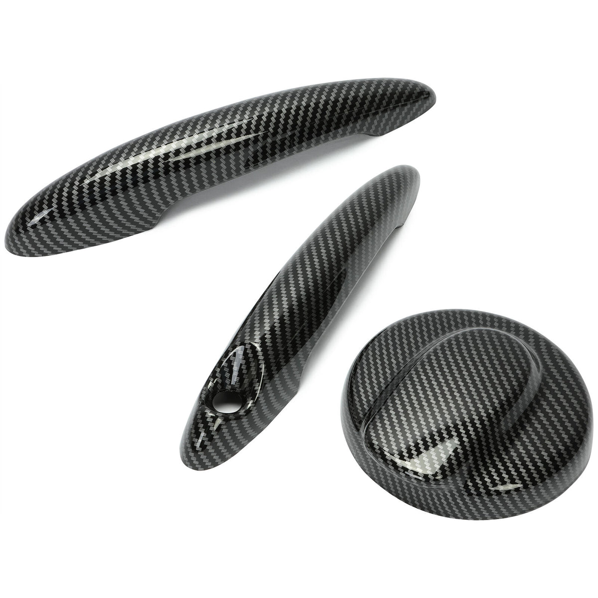 Carbon Effect Gas Tank Cap and Door Handle Covers for MINI Cooper S Q63196