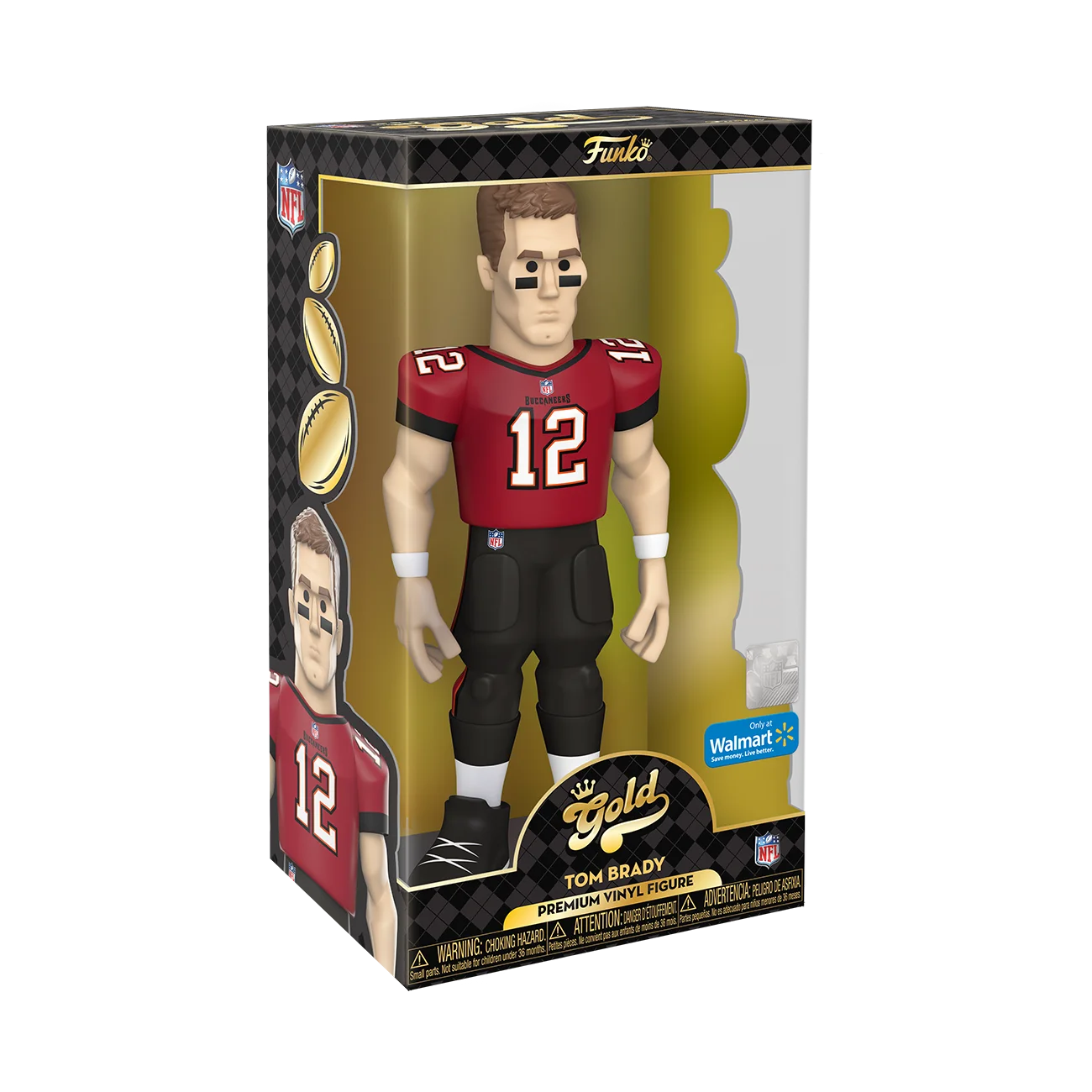 Gold 12" NFL Buccaneers Tom Brady with Chase X2036