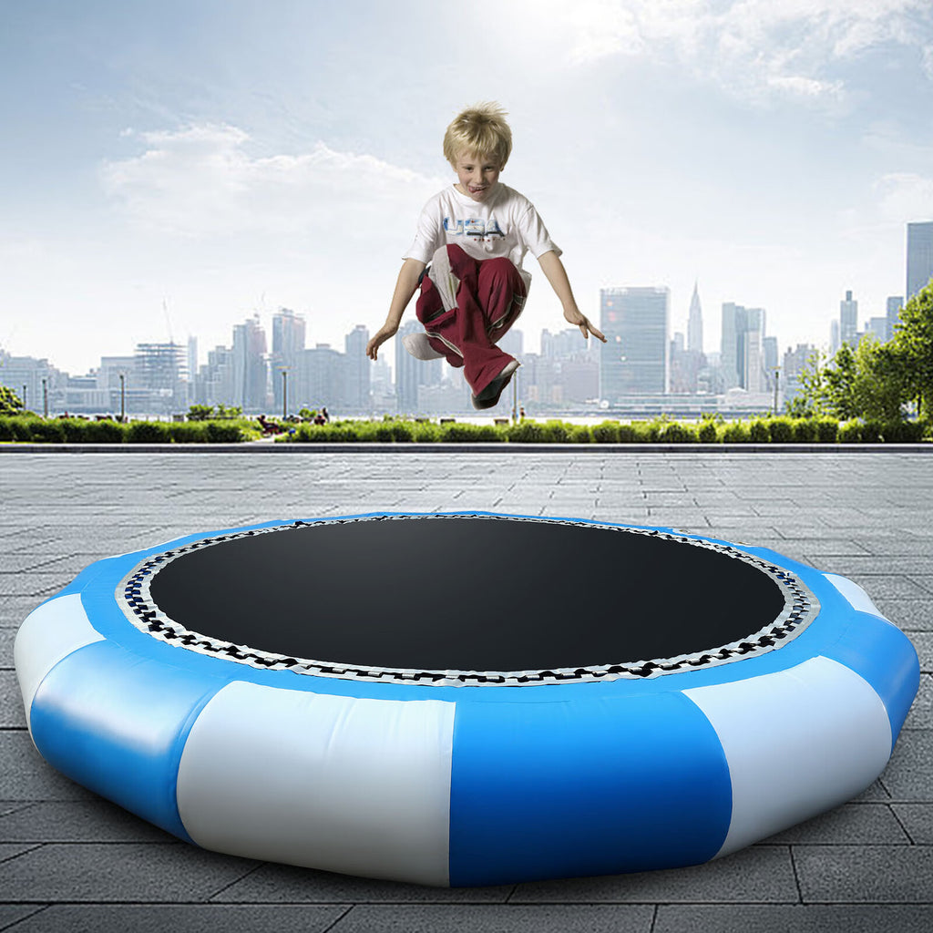 Inflatable Water Trampoline, 5M Round Floating Bouncer B4875